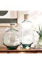 Lyra Recycled Glass Vase With Rope 16.5x18.5cm - Green - 3