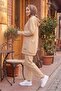 Double Pocket Hooded Two-Piece Set 1668 - Beige - 4