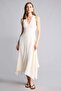V-Neck Sleeveless Maxi Ecru Dress I0774Ax26Sm - 6