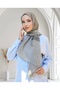 Sparkling 30% Silk Shawl - Gray - 2