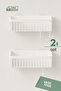 Adhesive Bathroom Shelf, 2-Pack Bathroom Organizer, Shower Shelf Organizer Shampoo Holder, Plastic Bathroom - 4