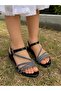 Diamond Shine Black Stone Evening Dress Sandals - 2