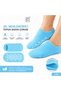 2 Pieces Blue Color Foot Moisturizing Booties Socks One Size Full Gel Socks Foot Care Turquoise Spa Gel Socks
