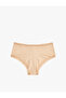 Comfortable Fit Lace Detailed High Waist Hipster Panties - 6