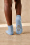 Children's Paw Printed Step Socks Light Blue