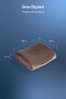 Visco Orthopedic Lumbar Support Pillow, Office, Car, Chair, Seat, Back Pillow Cushion, 38X33X12 cm - 2