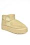 R612033402 Beige Suede Furry Inside Thick Sole Half Women's Boots - 8