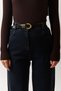 Gold Buckle Belt Black - 2