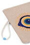 Tapestry Patterned Evil Eye Bead Handbag - 2