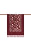 Dark Burgundy Embroidered Winter Shawl - 3