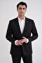 Comfort Fit Mono Collar Pocket Flexible Wool Black Sports Suit Tk 931 - 3