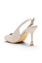 Open Back Pointed Toe Heelled Evening Dress - 4