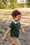 Polo Neck T-Shirt 2-10 Years Khaki Green