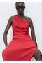 Lyocell Asymmetric Collar Dress - 6
