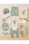 Babynova 100% Cotton 10-Piece Newborn Hospital Discharge Set – Natural Green Tones, Breathable Fabric, Suitable for Sensitive Skin - 2