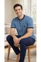 Men's Short Sleeve Pajama Set – Modern Design Comfortable Home Wear Set 18-86 - 4