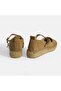 Beige Women's Buckle Detailed Suede Mary Jane Espadrille - 6