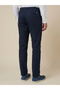 The Harborline Navy Linen Blend Trousers Comfort Fit - 5