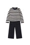 Girl's Striped Suit Pink - 5