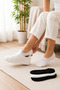 Women's Bamboo Sneaker Socks 6-Pack – Seamless Toe, Breathable Soft Casual Socks – White