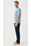 Men's Blue Pajama Set - 2