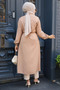 Buttoned Camel Hijab Tunic 645C - 4