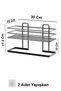 Adhesive Bathroom Shelf Towel Hanger Rack Bathroom Organizer Towel Holder Chrome - 6
