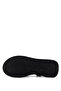 Women's Genuine Leather Black Leather Flat Sandals - 3