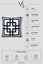 غطاء وسادة منسوج بنمط متاهة هندسية - 5