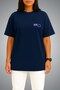 Oversize Cook Islands Flag Pocket Printed Unisex T-Shirt - 2