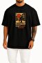 Oversized Argentina Tango Dancers Japanese Art Chest Design Unisex T-Shirt