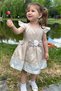 Baby Girl Dress Girls' Dress Birthday Party Wedding Dress Lace Short Sleeve Lined Dress - 5