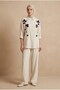 Oversize Linen Set with Embroidered Stones