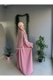 طقم Ayrobin من قطعتين، فستان وخمار Soufflé طويل - 2