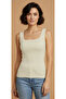 Women's Sleeveless Blouse Thick Strap Undershirt Thin Summer Square Neck 5-Piece Set - 7