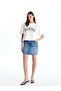Standard Fit Women's Jean Skirt (S4) - 2