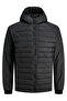 Hybrid Casual Men's Black Jacket Coat - 12268511 - 3