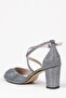 Women's Platinum Chupra Medium Heeled Classic Thick Heeled Comfortable Shoes Seferi915 - 3