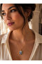 Silver Color Daisy Enamel Steel Necklace - 4