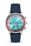 Colorful Glass Slikon Quartz Steel Men's Wristwatch - 3