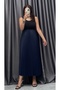 Leather Look Straight Pleated Skirt