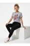 Women's Printed Top and Bottom Tracksuit Set Oversize Crew Neck - 2