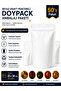 Ziplock Aluminum Packaging Package - 50 Pieces - Barrier Food Storage Bag, Ziplock (Ziplock) 25X34 cm