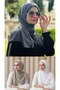 3 Pcs Combed Cotton Shawl Plain