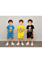 Ko 2025 Summer 3 Sets 6 Pieces Printed Combed Cotton Sleeved Set