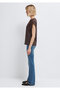 Lace Detailed Striped Brown T-Shirt Regular Fit / Normal Cut 1613968-85617 - 5