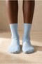 Women's light blue color non-elastic modal fabric thin socket socks - 3