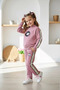 My Little One's Black Eyes Printed Stone Girl's 2-Piece Set - Dusty Rose