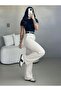 Women's Pleated Wide Leg Woven Trousers - 2