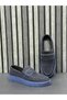 Navy Blue Suede Leather Men's Loafer Shoes - Comfortable Stylish and Flexible Summer Footwear - 3